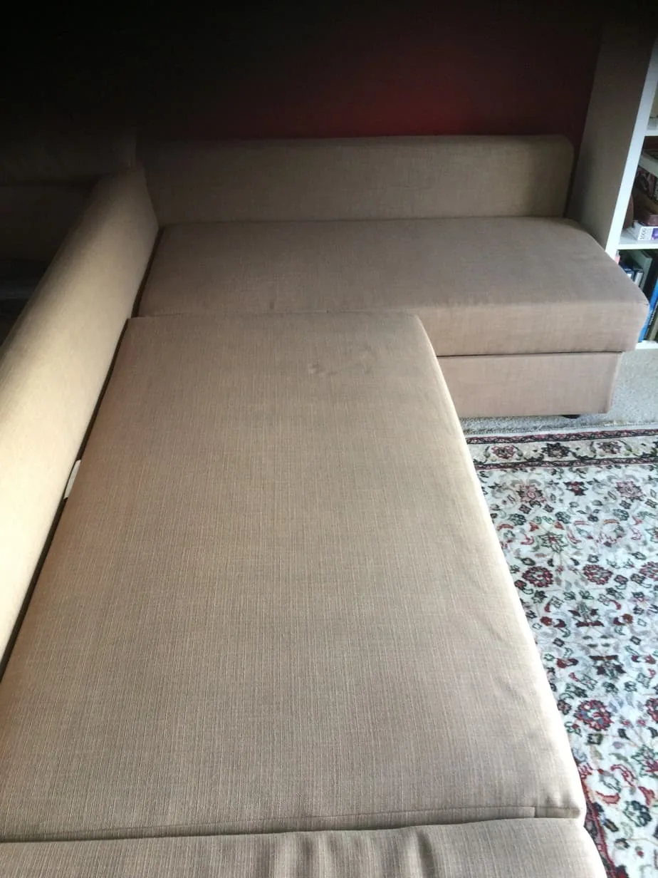 Cleaned couch